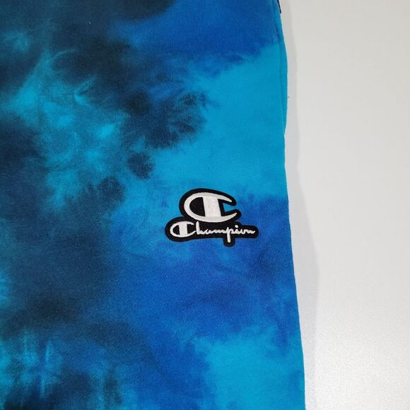 Champion Blue Tie-dyed Pull On Sweatpants, Size Medium - Picture 7 of 13